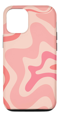 iPhone 12/12 Pro Swirls 60s 70s Caja Estét B08rjswytz_300324