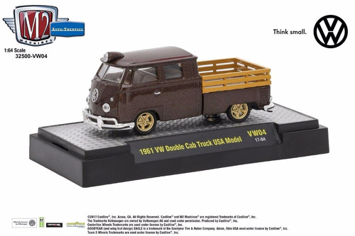 Perudiecast M2 Machines Vw Double Cab Truck Usa Model 1961