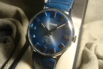 Comprar Precioso Reloj Gladiador Antiguo Año 1960 Minimo Uso! Joya!! Azul Cromado Azul Matizado