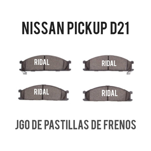 Juego Pastillas Freno Delantera Nissan Pickup D21