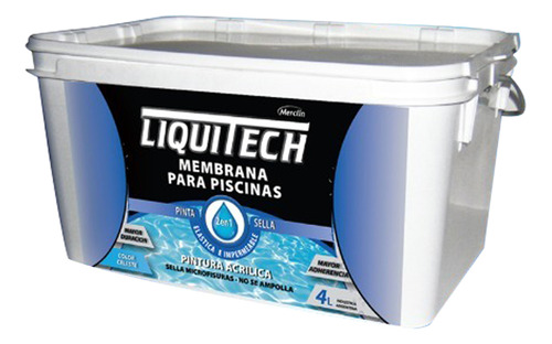 Pintura Liquitec Pileta  3en1 Pinta Sella Antialga 4l 146562