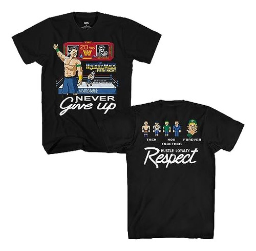 Wwe John Cena Then Now Forever 8 Bit Camiseta Para Adultos (