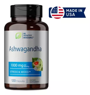 Ashwagandha Be Healthy Anti Estrés Pura Premium Made Usa