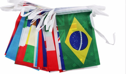 Paquete 32 Banderas 20x30cm Fifa 2018 Rusia Envío Gratis