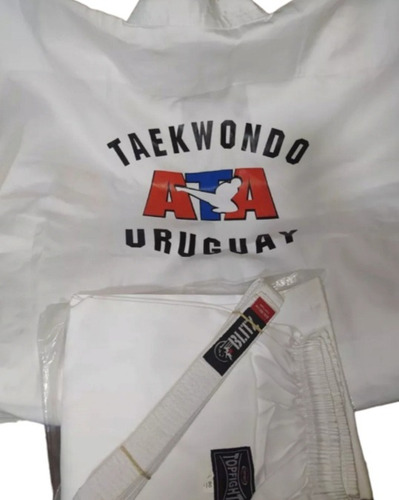 Conjunto / Equipo De Taekwondo Ata Uruguay. Talle 6 (1.90cm)