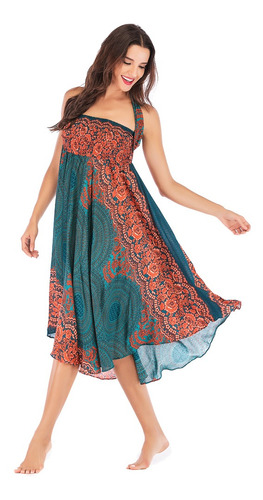 Bohemia Larga Estilo Hippie De Estilo Hippie De Las Mujeres