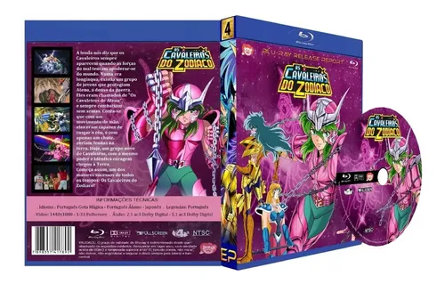 Blu-ray Os Cavaleiros Do Zodíaco - Clássica + Filmes + Hades