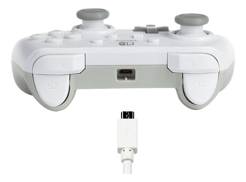 Controle joystick ACCO Brands PowerA Wired Controller Nintendo Switch branco