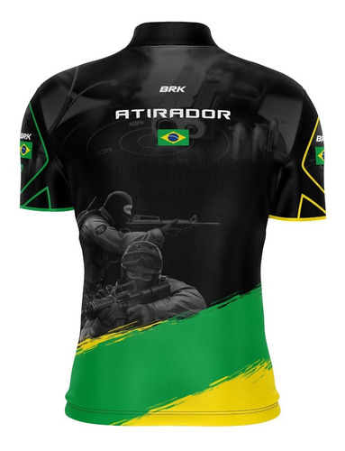 Imagem 2 de 3 de Camisa Tiro Esportivo Brk Precisão Tática Fpu 50+