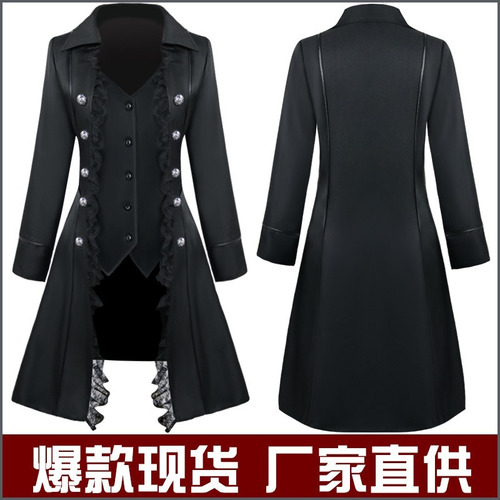 Vestido Medieval Para Mujer, Disfraz De Pirata Steampunk, Disfraz De Encaje