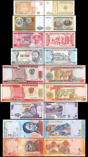 100 Billetes Antiguos Sin Circular De Todo El Mundo