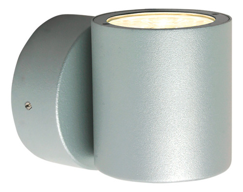 Lampara Para Muro Exterior Led 3000k Alum 302lm Gris Calux