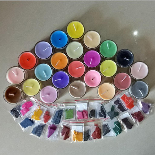 5 X 5x5g Cera De Vela Natural Tinte De Soja Para 5 Piezas