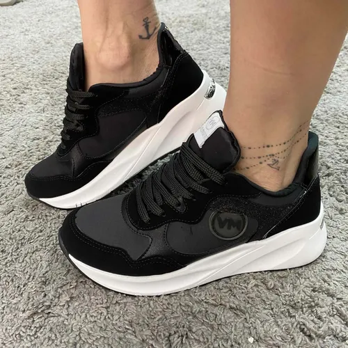 Tenis via marte sola alta preto cheap
