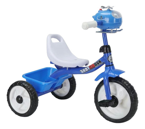 Triciclo Infantil Economico Para Niños Helicoptero A8740 Color Azul