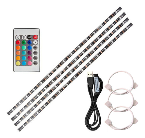 Kit De Tiras De Luces Con Retroiluminación Para Ordenador De