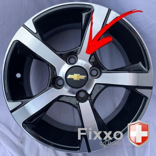 Imagem 3 de 4 de 4 Calotinhas Tampa Roda Chevrolet Onix 2013 Em Diante 60mm