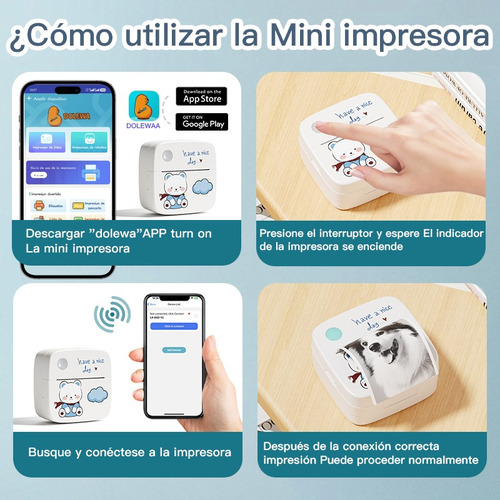 Mini Impresora Fotográfica D2 Portátil Térmica Bluetooth D2
