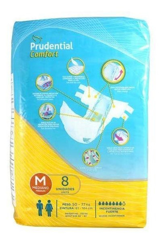 Imagen 2 de 4 de Prudential Confort Talla M Con 8 Unidades