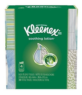 Kleenex Loción Facial Pañuelo (4 Cajas) (diseños Y Colores P