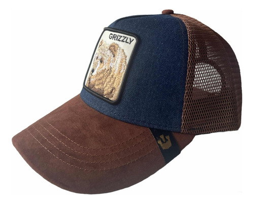 Gorra Goorin Bros Grizzly Animal Oso Malla Envío Gratis