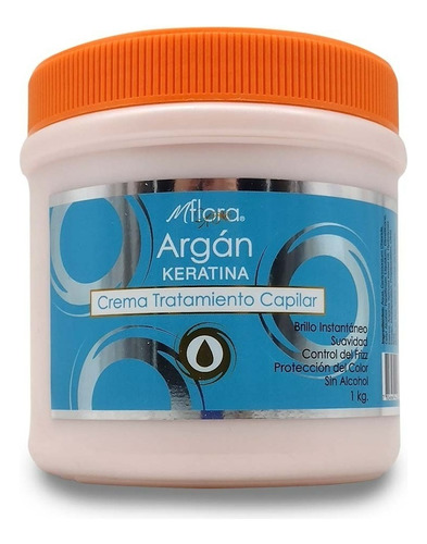 Flora® Crema Keratina Para El Cabello Keratine Argan 1 Kilo