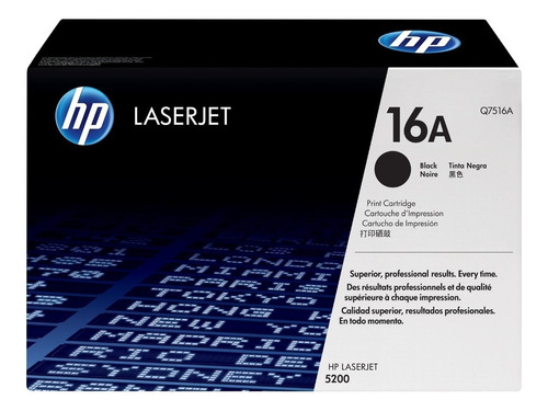 Toner Hp Q7516a Negro 5200 12000 Copias