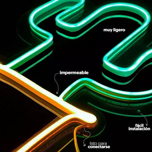 Letrero Luminoso Neon Abierto Led 40 X 15 Centimetros