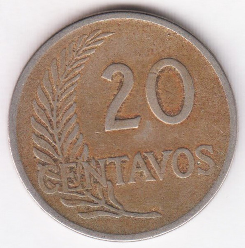 Moneda Perú 20 Centavos 1926 (c85)