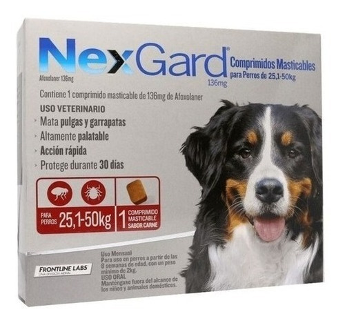 Pastilla Antipulgas Nexgard 25-50 Kg