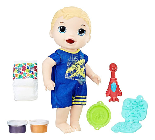Baby Alive Ba Snackin Luke Muñeca Rubia