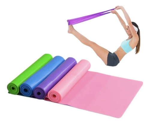 Bandas Elasticas Yoga Pilates Aerobics Fitness 1.5m