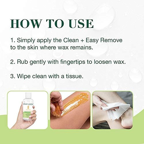Clean Easy Remove After Wax Remover, 5 Onzas Liquidas