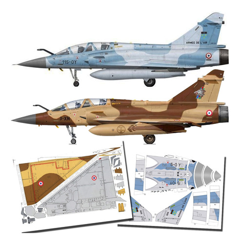 Mirage 2000d Pack Papercraft 1.33