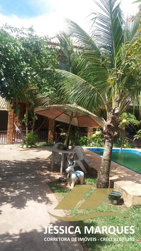 Imagem 12 de 14 de Casa 2 Quartos, Área Gourmet E Piscina Em Unamar - Cf - P01