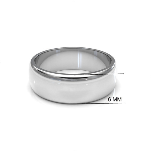 Imagen 2 de 10 de Argolla De Plata .925 De 6mm De Matrimonio Joyería Agálea