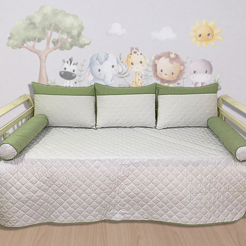 Kit Para Cama Babá Cama Auxiliar Para Quarto Do Bebê 6 Peças