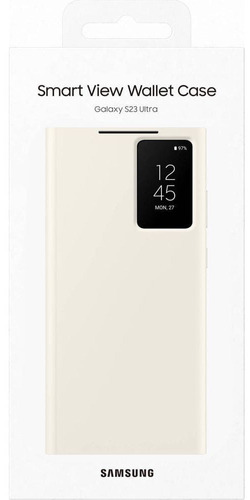 Samsung Galaxy S23 Ultra S-view Wallet Case Original Crema
