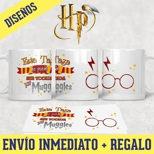 Kit  Plantillas Tazas Harry Potter Sublimación Mod 4