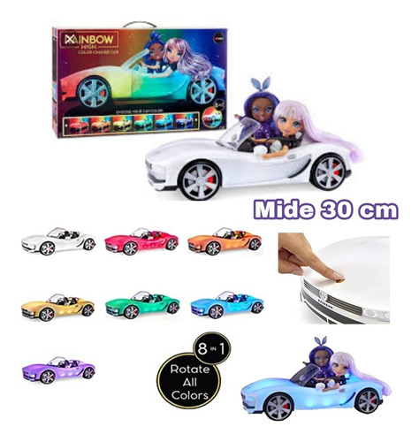 Carro Rainbow High Cambia A 8 Colores Em