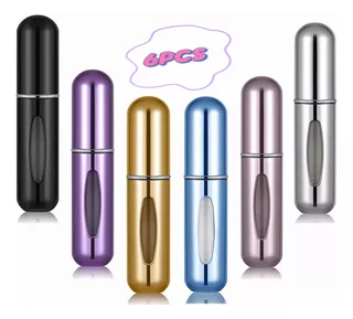 Mini Atomizador Para Perfume Recargable Capsula Viaje Full*6