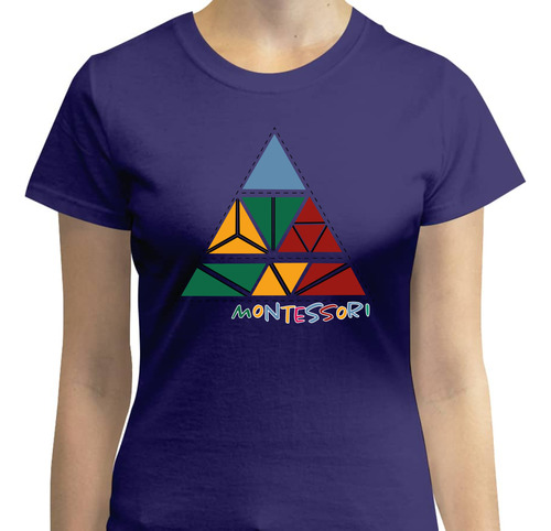 Playera Mujer Diseño Triángulos Constructores