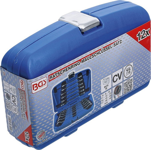 Imagen 6 de 7 de Bgs 6541 Llaves Combinadas Con Matraca De 8 - 19mm 12 Pzas