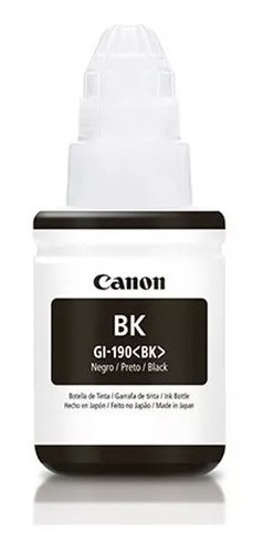 Tinta Canon Gi-190 4 Colores Pixma G4110 G3110 G2110 G1100