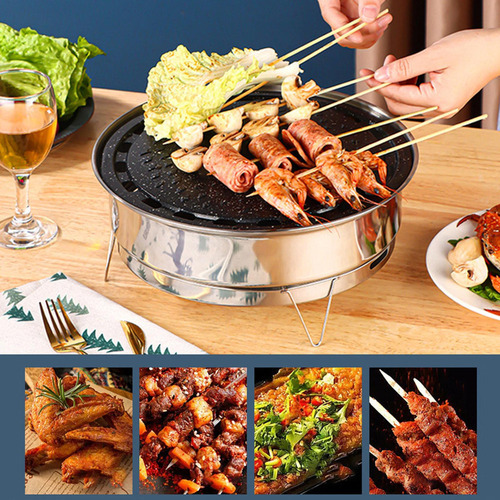 Parrilla De Mesa Parrilla De Barbacoa Coreana Multifuncional