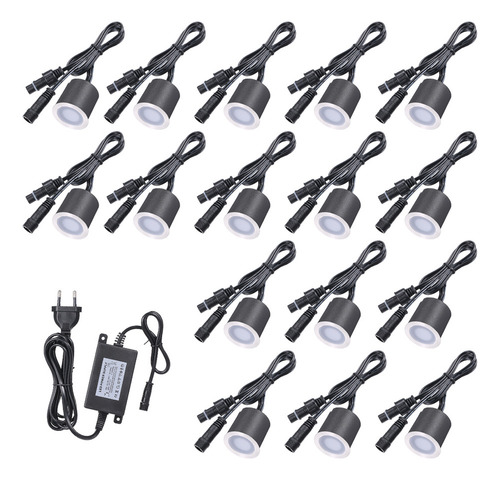 Luces De Cubierta Empotrables, 12 V, Led De Bajo Voltaje, Ip