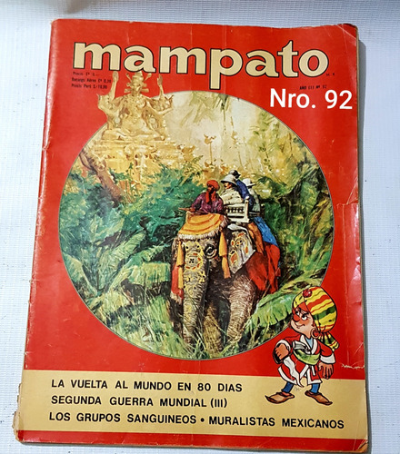Lote 4 Revistas Mampato Años '70 Regular Estado.
