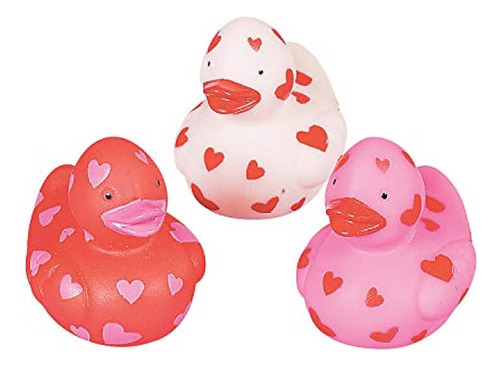 Vinilo Mini Valentine Rubber Duckies; Paquete De 24