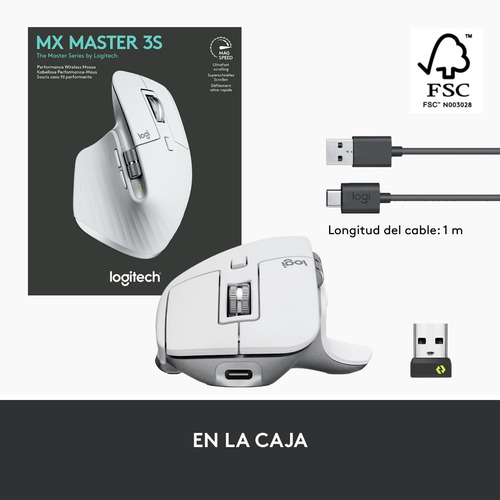 Imagen 9 de 9 de Mouse Wireless Logitech Mx Master 3 Pale Grey - Revogames