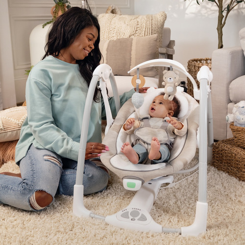 Columpio 2 En 1 Convertme Swing-2-seat Wynn Ingenuity 16697 0250-beige 2 Seat Portable Swing